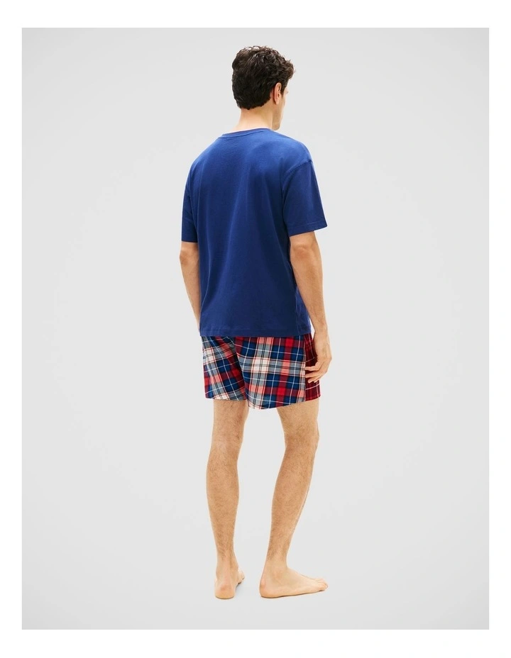 Heritage Print Shorts Pyjama Set in Navy image 2