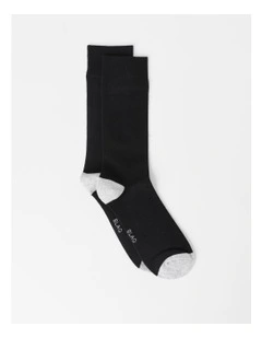 Plain Bamboo Heel & Toe Sock in Navy