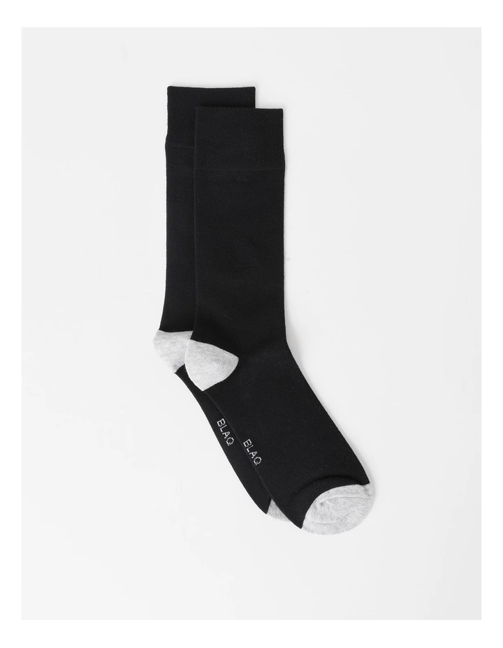 Plain Bamboo Heel & Toe Sock in Navy image 1