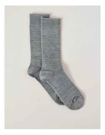Bamboo Boot Socks in Grey Marle
