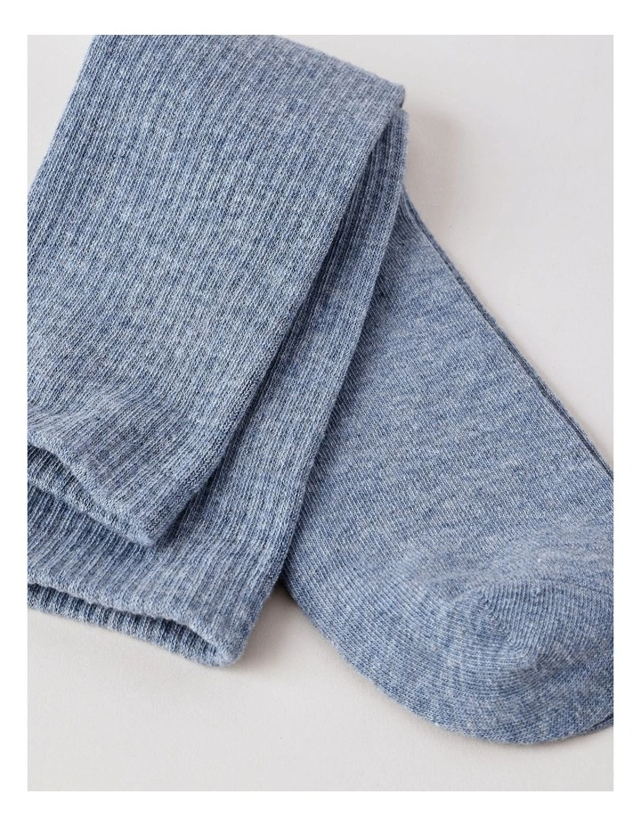 Plain Sport Socks in Light Blue Marle image 2