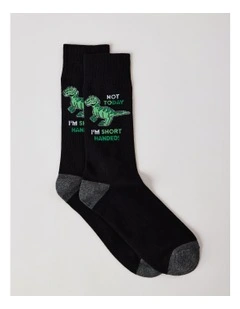Not Today Socks in Black