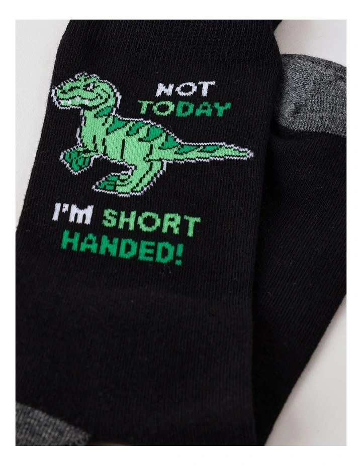 Not Today Socks in Black image 2