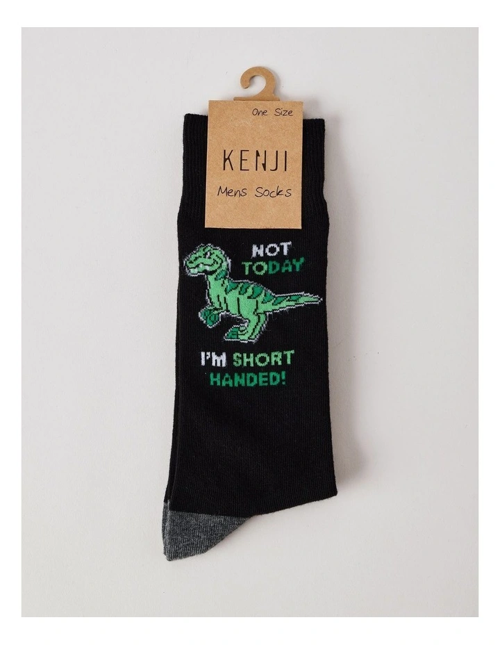 Not Today Socks in Black image 3