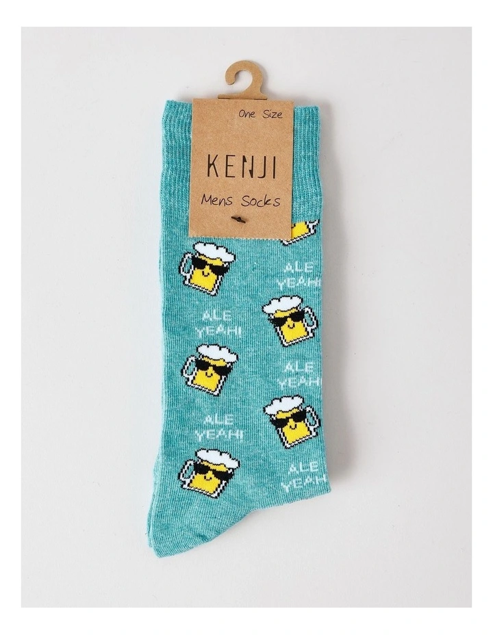 Ale Yeah Socks in Aqua Marle image 3