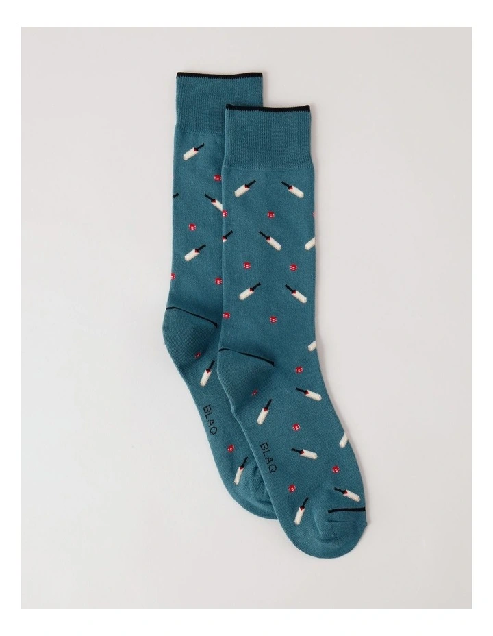 Cricket Socks in Soft Teal image 1
