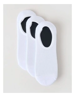 3 Pack Australian Cotton No Show Socks