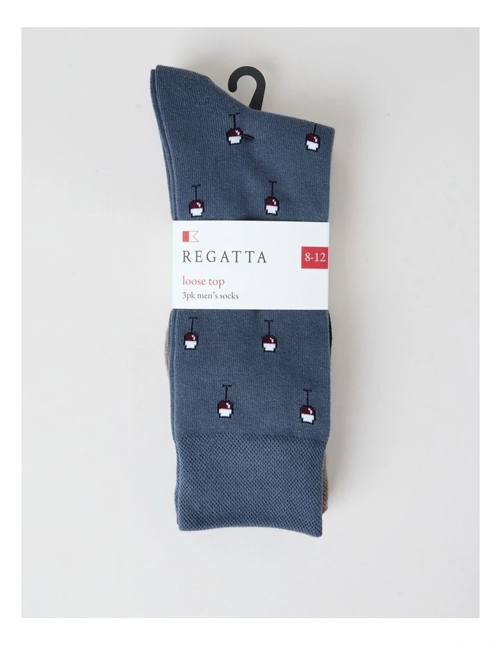 3 Pack Drinks Soft Top Socks image 3