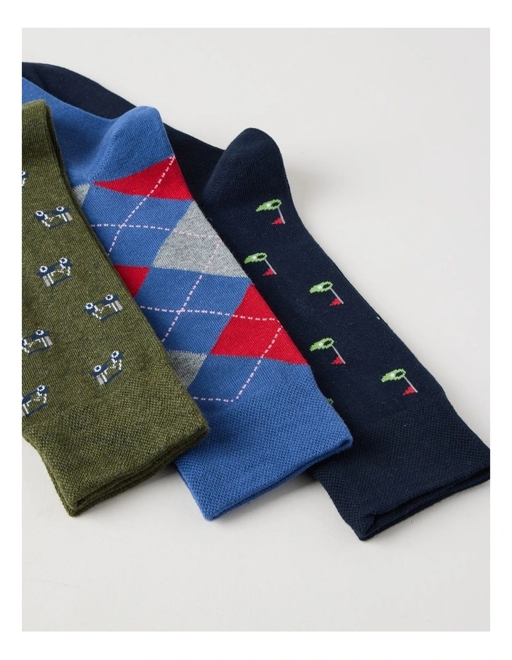 3 Pack Golf Soft Top Socks image 2