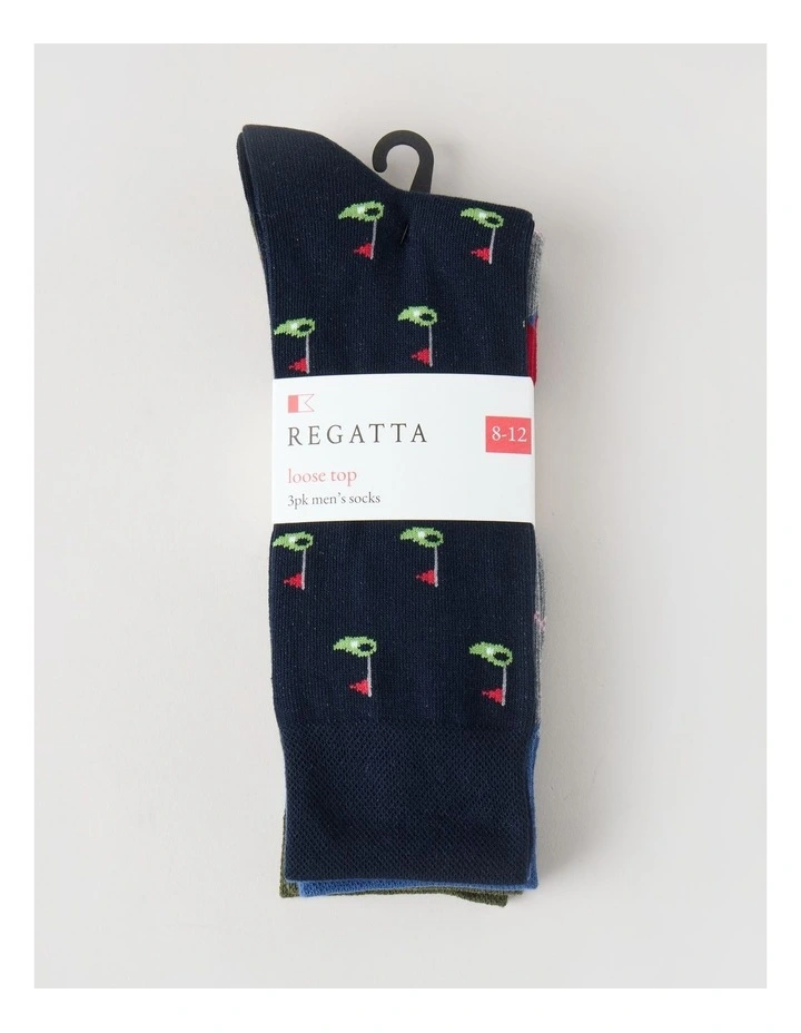3 Pack Golf Soft Top Socks image 3