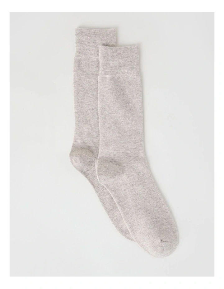 Merino Wool Blend Socks in Oat image 1