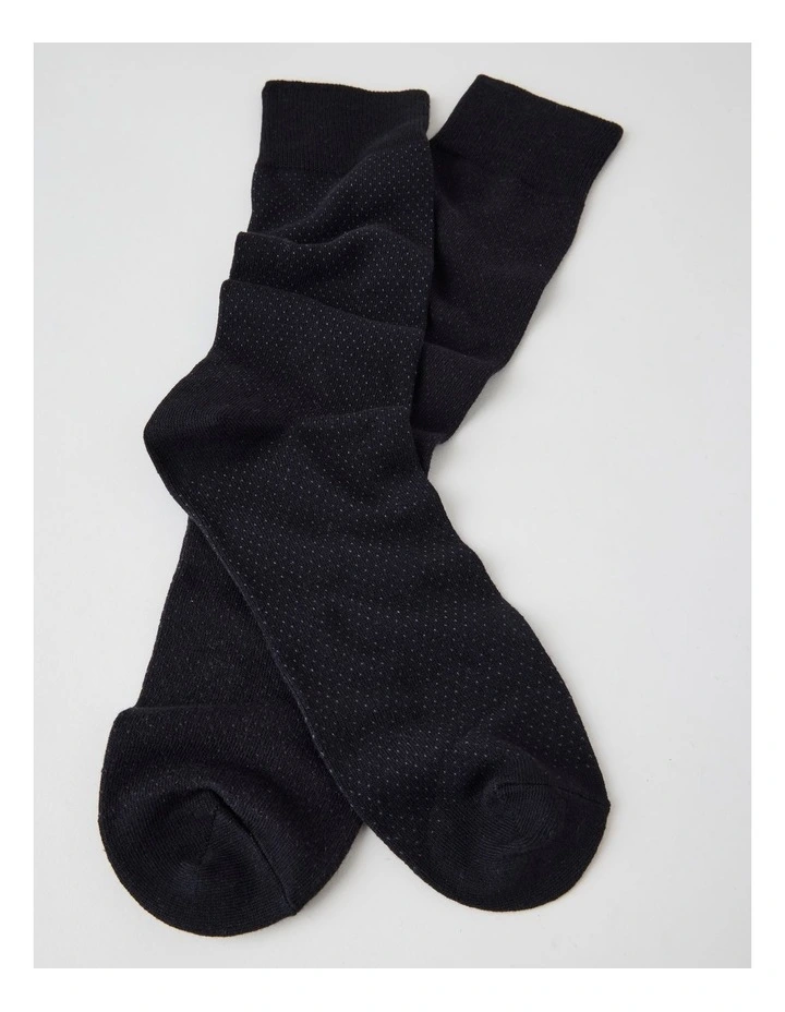 2 Pack Pinspot Socks in Black image 2