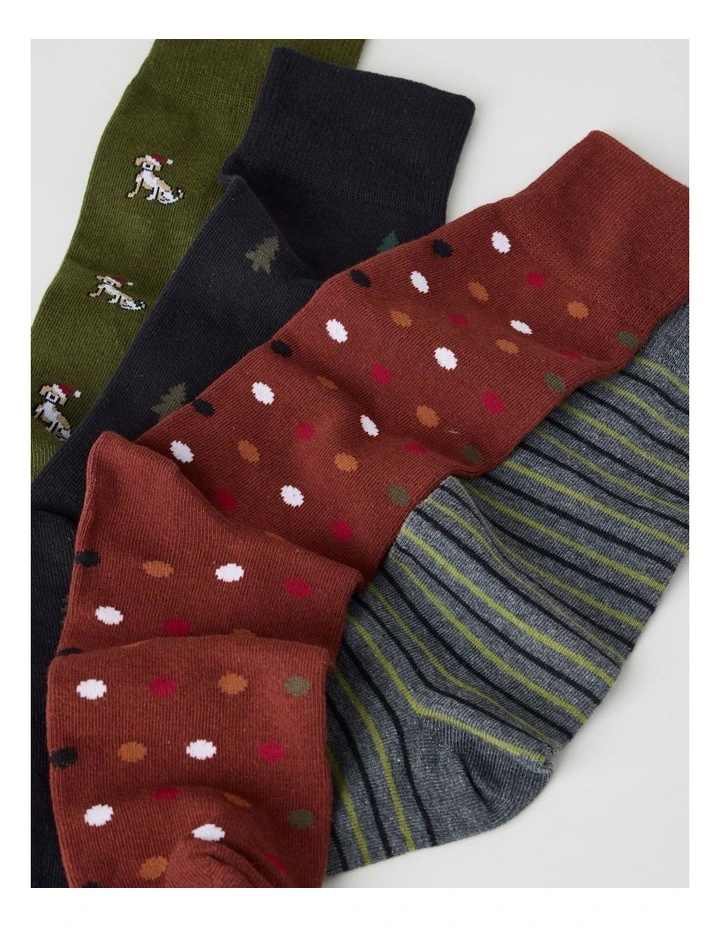 Dogs Christmas 4 Pack Gift Pack in Multi image 2