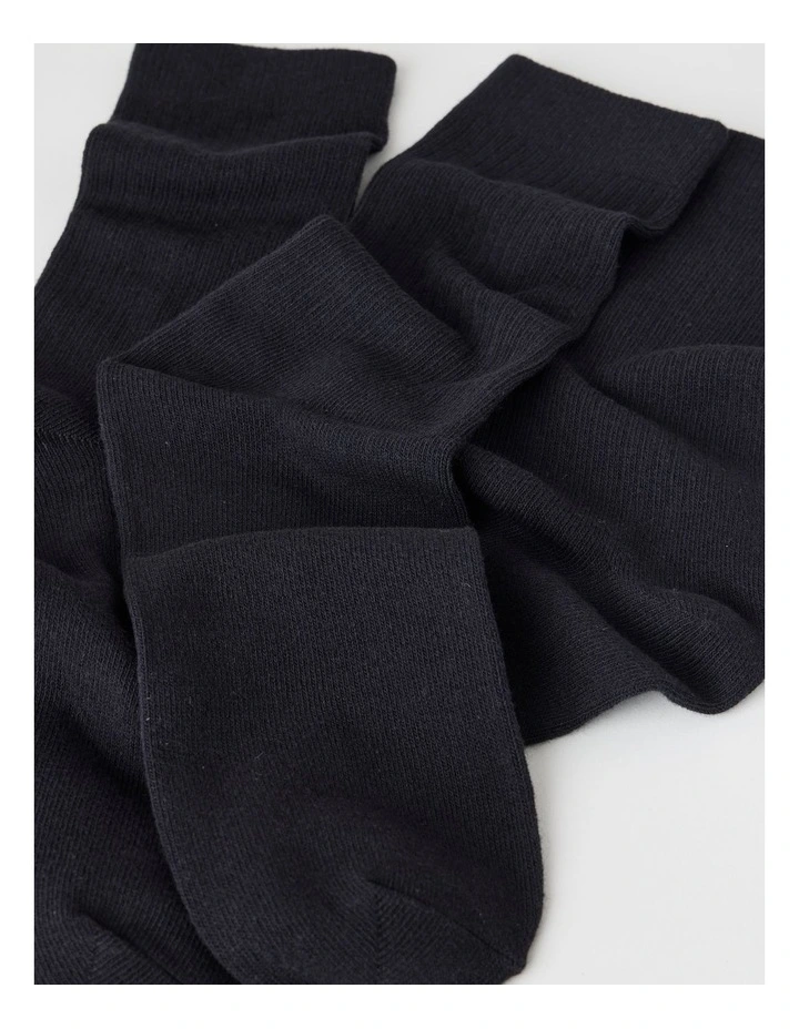 3 Pack Colour Crew Sport Socks in Black image 2