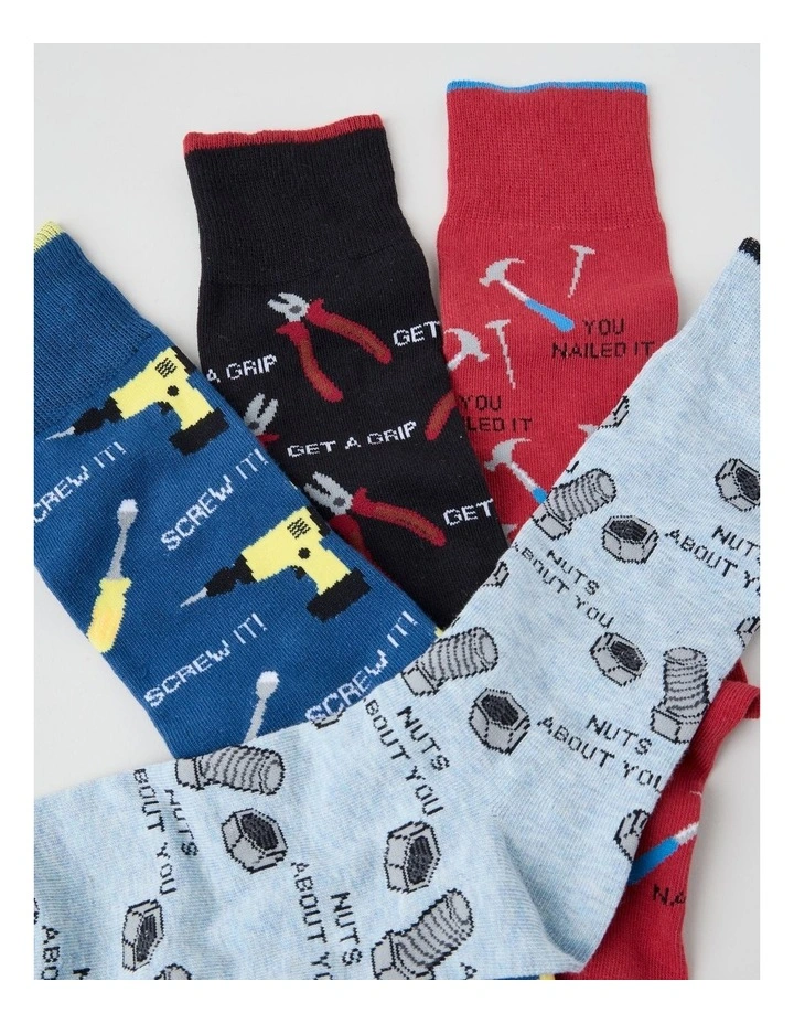 4 Pack On the Tools Socks image 2