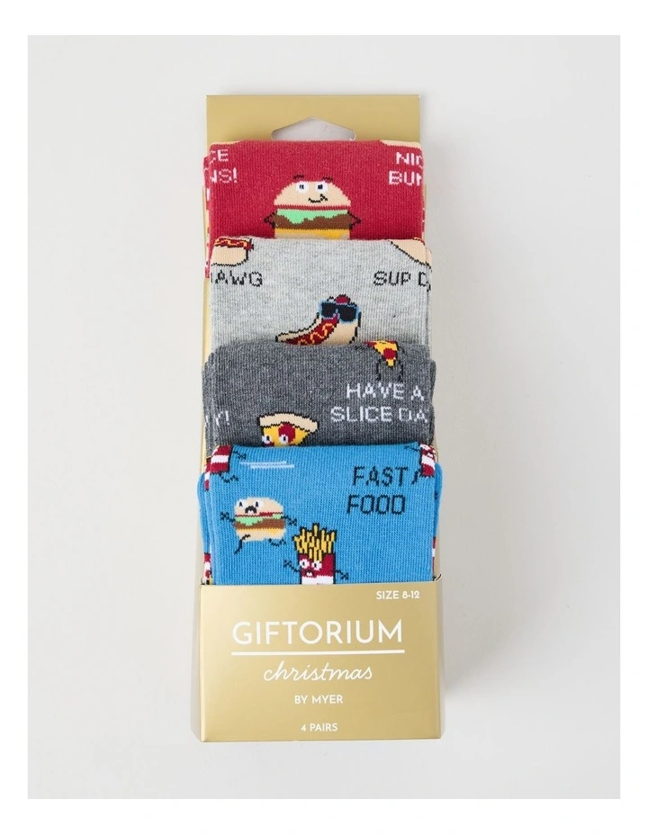 4 Pack Fast Food Socks image 3