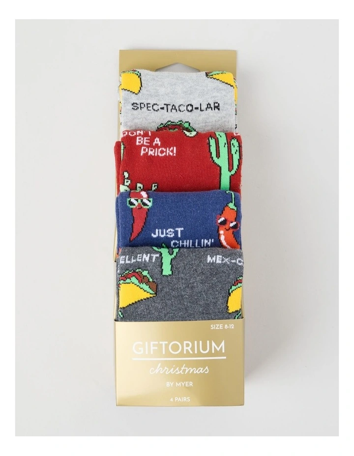 4 Pack TexMex Crew Socks image 3
