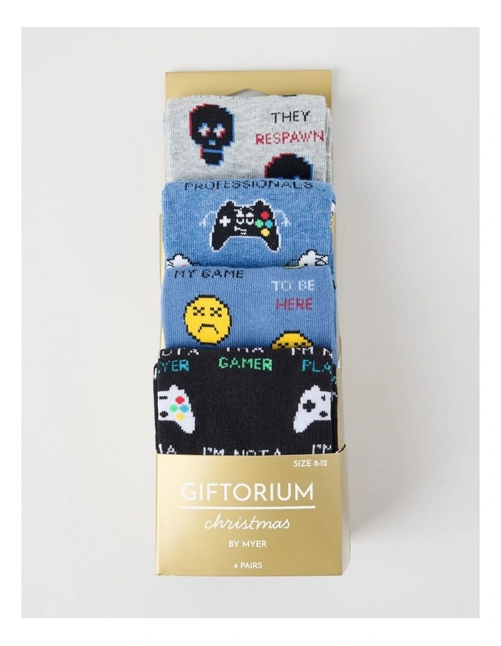 4 Pack Gamer Socks image 3