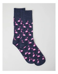 Flamingo Cotton Sock