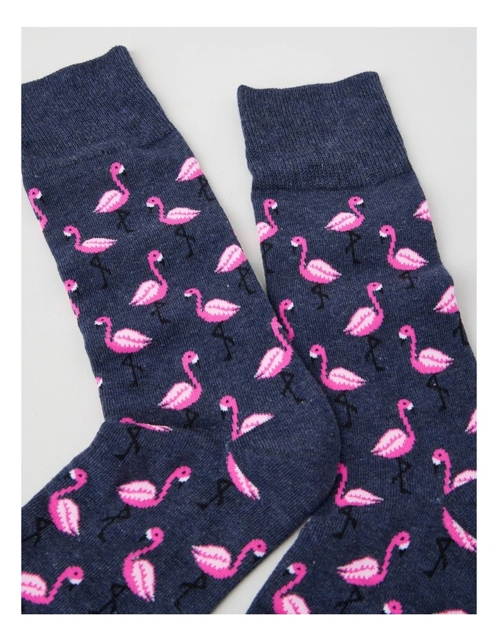 Flamingo Cotton Sock image 2