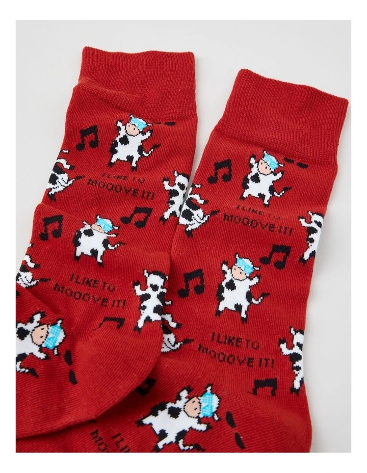 Mooove It Cotton Socks image 2