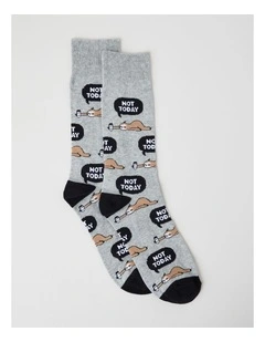 Not Today Cotton Socks