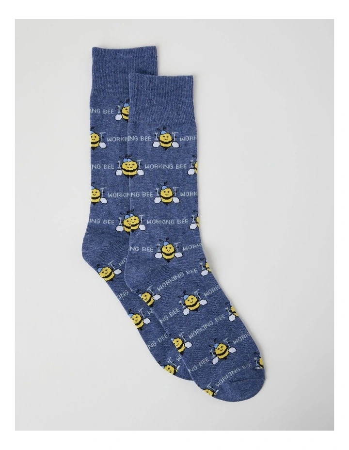 Working Bee Cotton Socks image 1