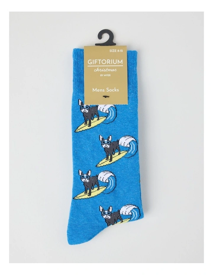 Surfing Dog Cotton Socks image 3