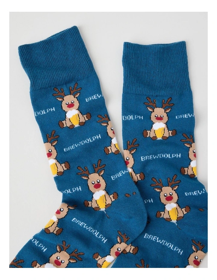 Brew-Dolph Christmas Sock image 2