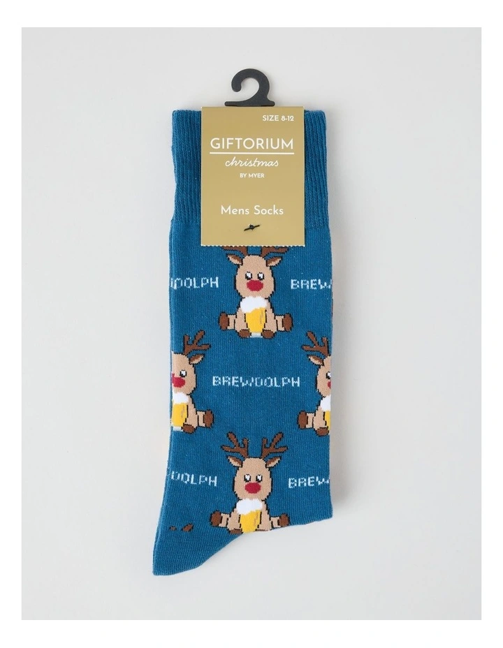 Brew-Dolph Christmas Sock image 3
