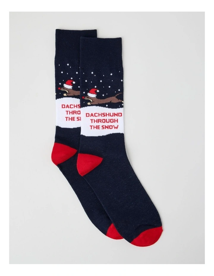 Dachshund Christmas Sock image 1