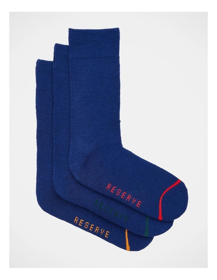 Thermal Sock Thick 3 Pack in Navy image 1