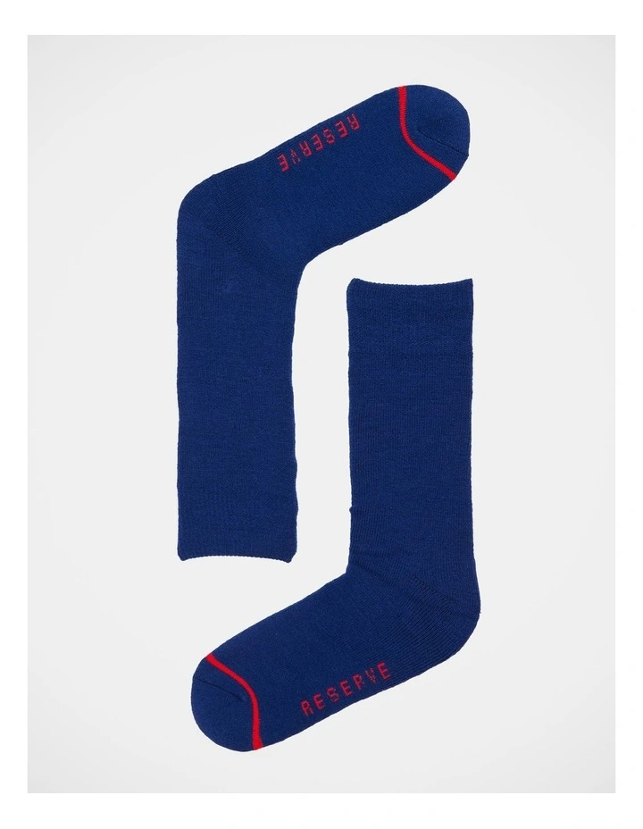 Thermal Sock Thick 3 Pack in Navy image 2