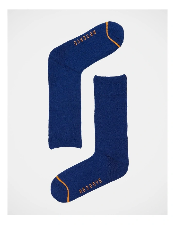Thermal Sock Thick 3 Pack in Navy image 4