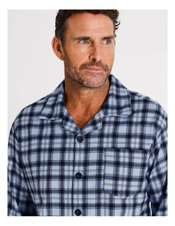 Essentials LS Flannelette PJ Set - Gibraltar Check image 2