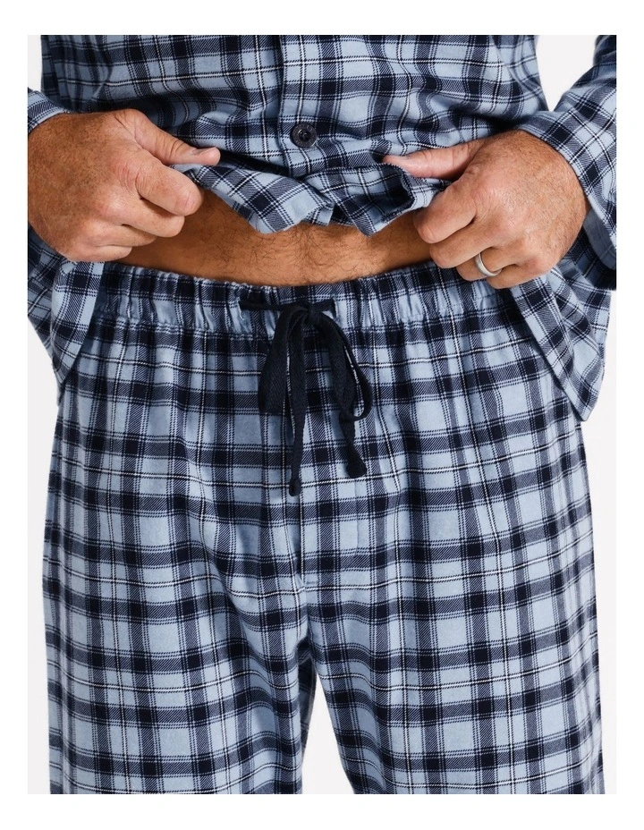 Essentials LS Flannelette PJ Set - Gibraltar Check image 4