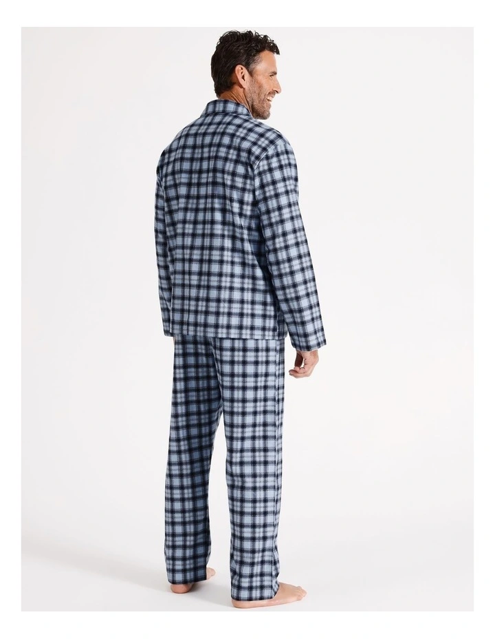 Essentials LS Flannelette PJ Set - Gibraltar Check image 5