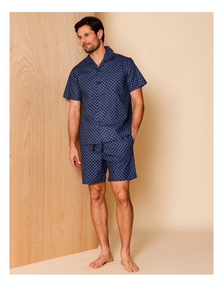 Short Sleeve Poplin PJ Set in Floral image 1