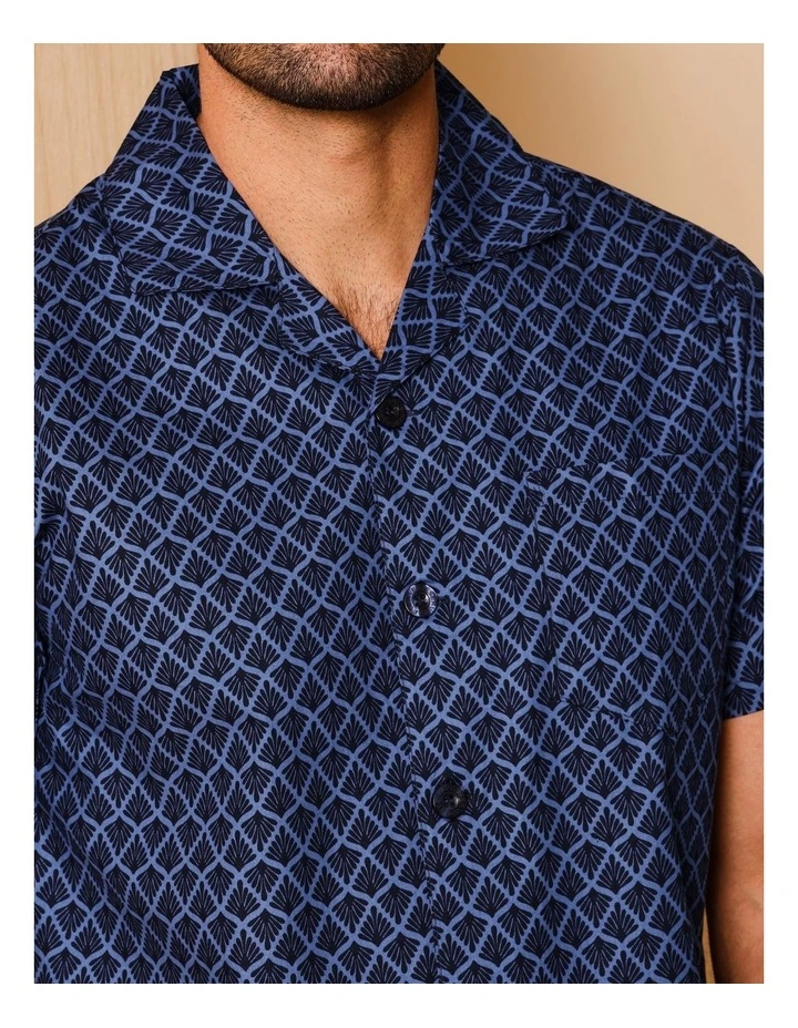 Short Sleeve Poplin PJ Set in Floral image 3