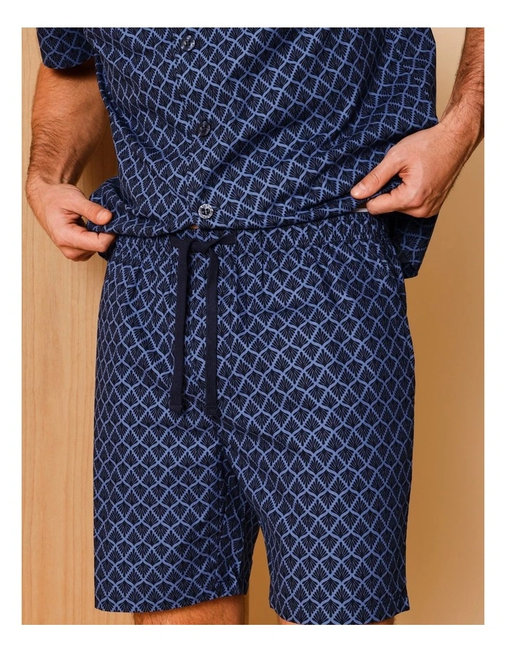 Short Sleeve Poplin PJ Set in Floral image 4