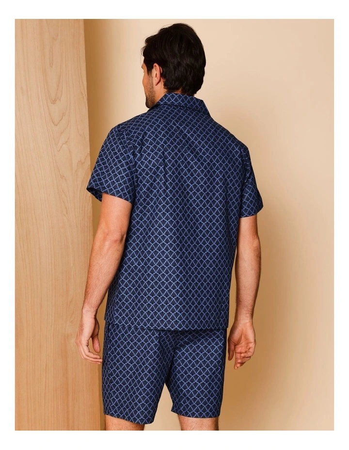 Short Sleeve Poplin PJ Set in Floral image 5