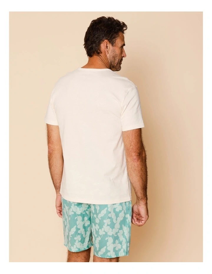 Tee & Cotton Sateen Short PJ Set in Floral Tones image 5