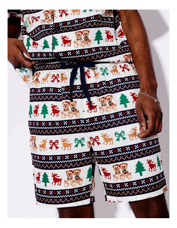 Family Men's Charity Bear Christmas Short Sleeve PJ Set image 4