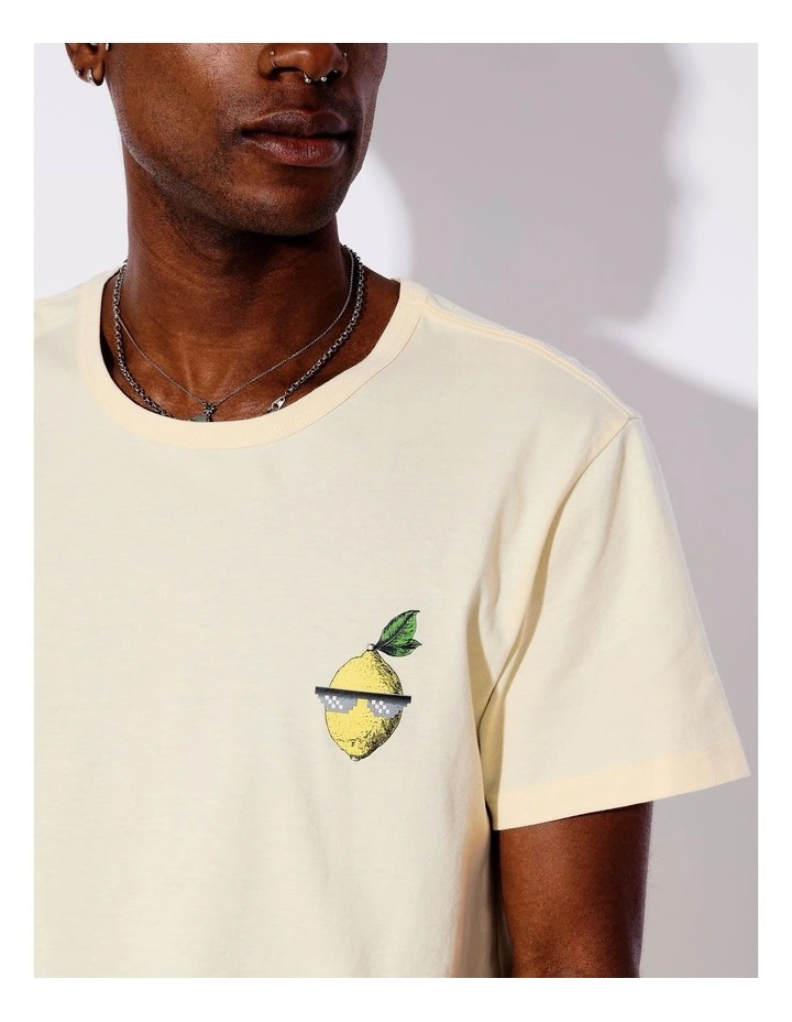 Tee & Sateen Short in Lemon Squeezy image 3