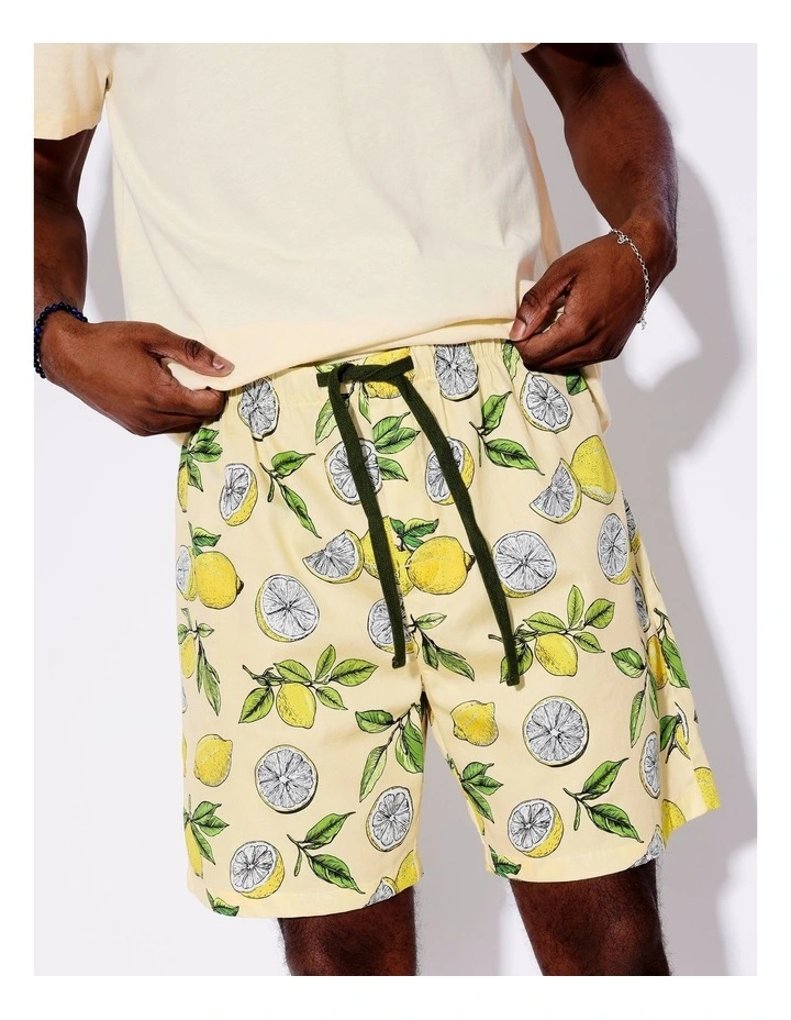 Tee & Sateen Short in Lemon Squeezy image 5