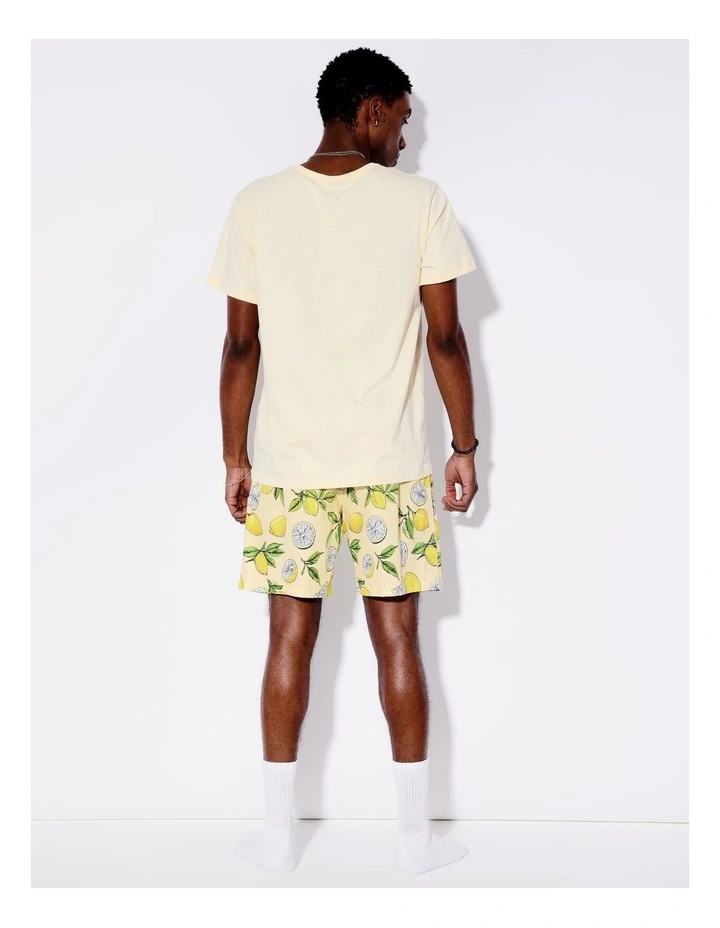 Tee & Sateen Short in Lemon Squeezy image 6