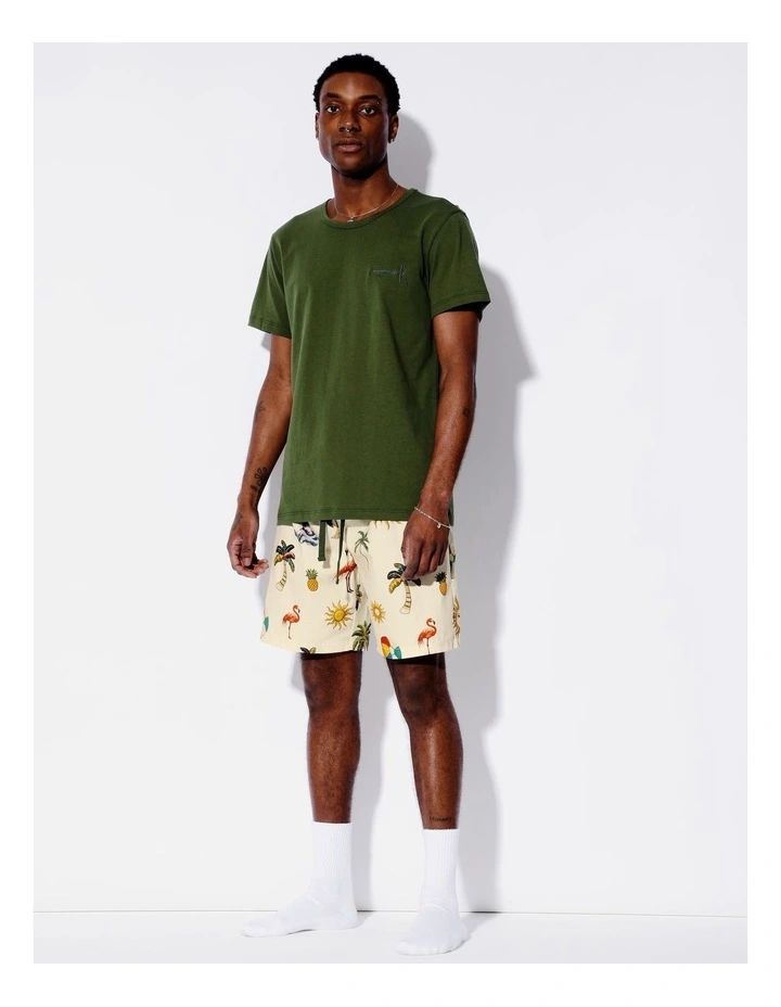 Tee & Sateen Short Summer Vibes in Green image 1