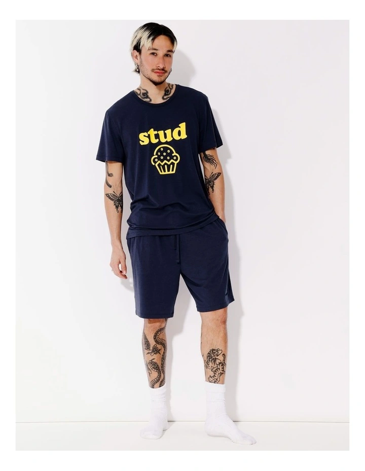 Bamboo Tee & Knit Short in Stud Muffin image 1