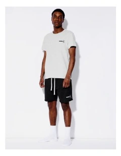 Tee & Terry Knit Short Plain in Black