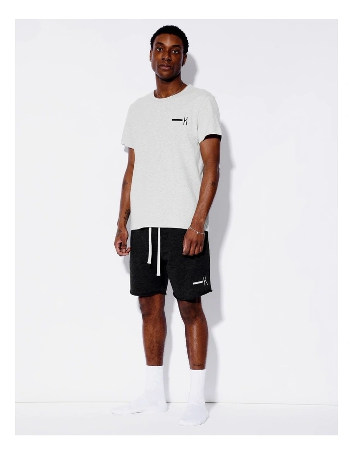 Tee & Terry Knit Short Plain in Black image 1